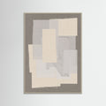 Grey Wood Fabric Pattern Collage No.7 Poster