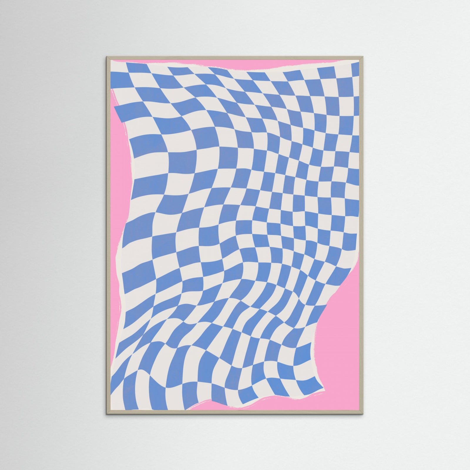 Grey Wood Fabric and Wind Poster