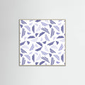 Falling Triple Lines Navy Blue -juliste – juliste ja taidepainatus