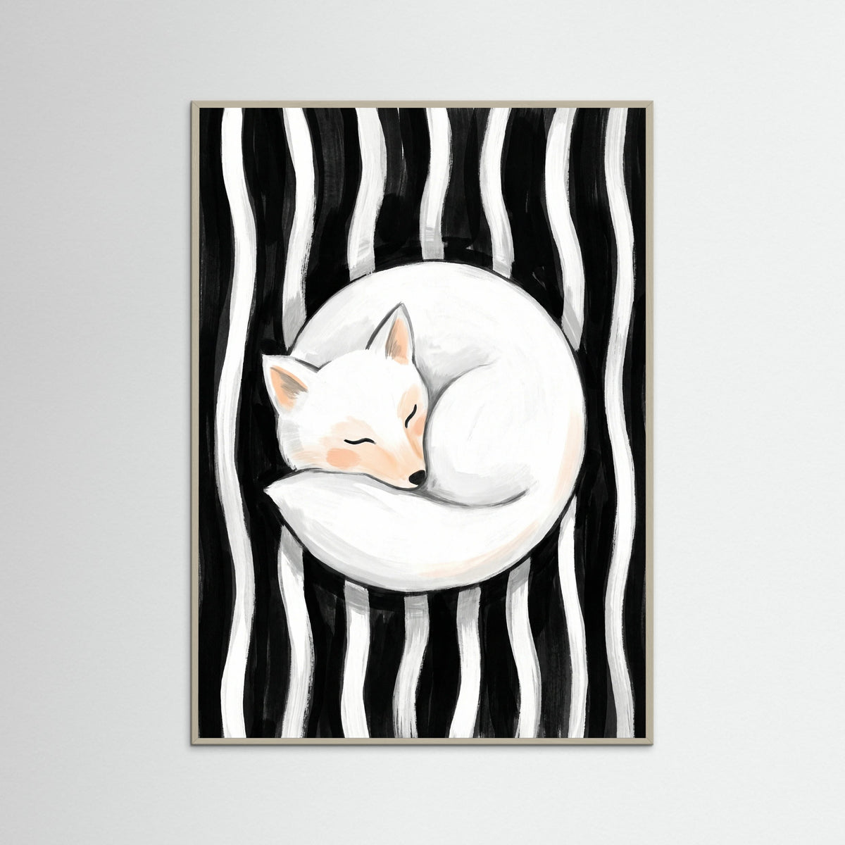 Grey Wood Feline Embrace