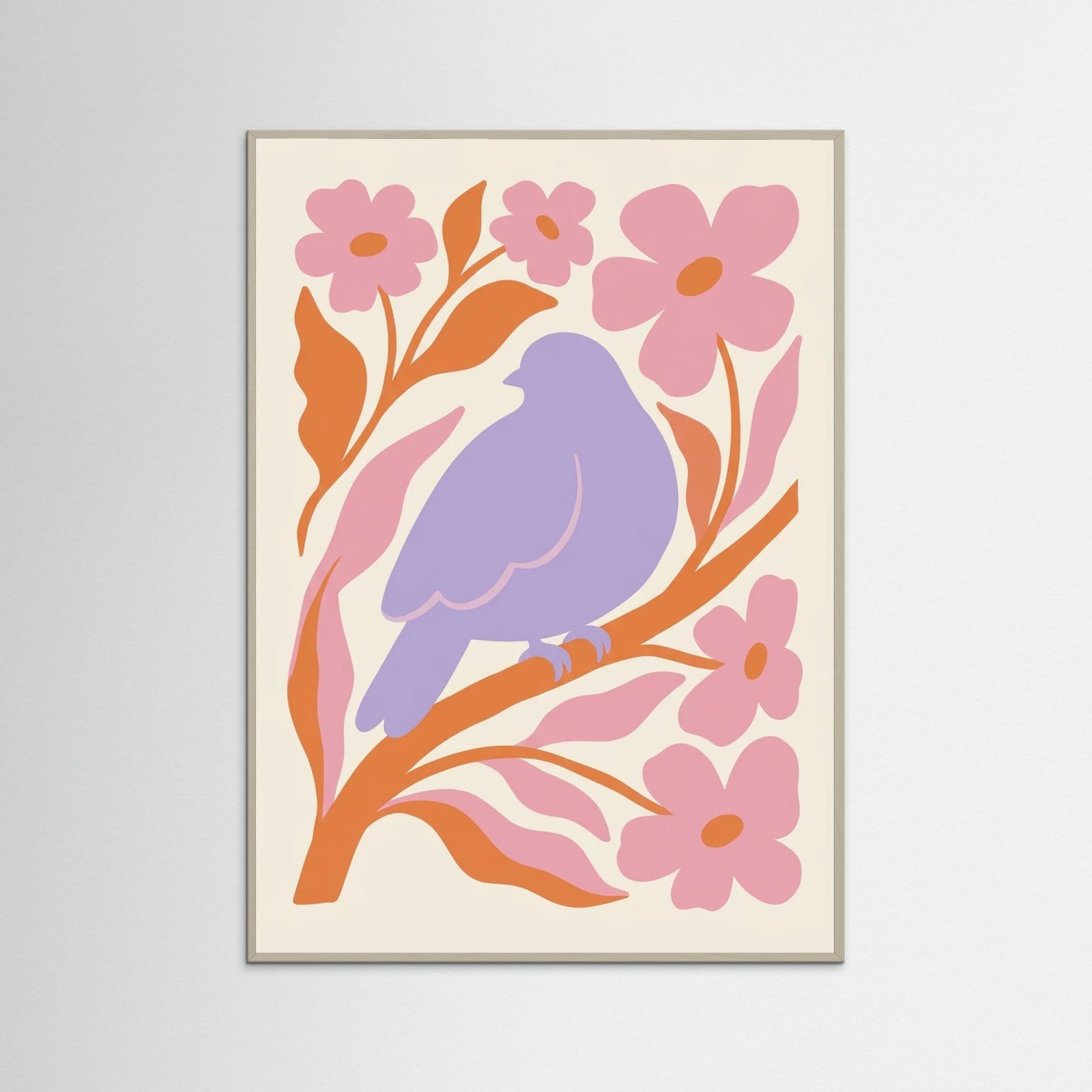 Grey Wood Figure in Bloom