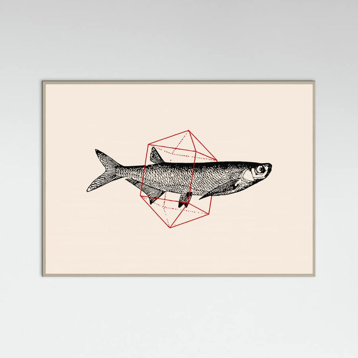 Fish In Geometrics Nº2 Poster – plakat og kunsttryk