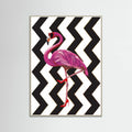 Flamingo heels Zigzag Poster – Poster und Kunstdruck