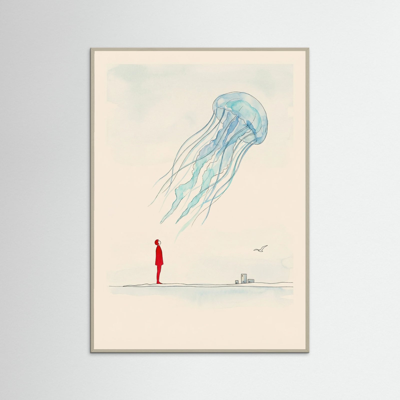 Grey Wood Floating Home Swimmer