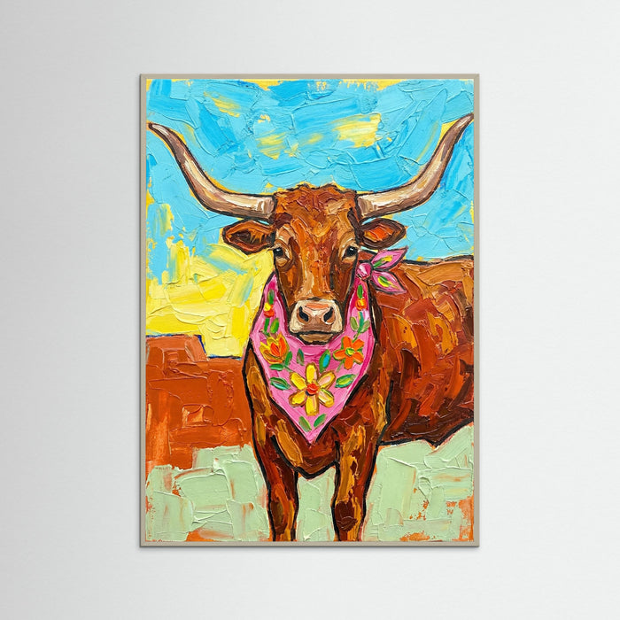 Grey Wood Floral Cowboy