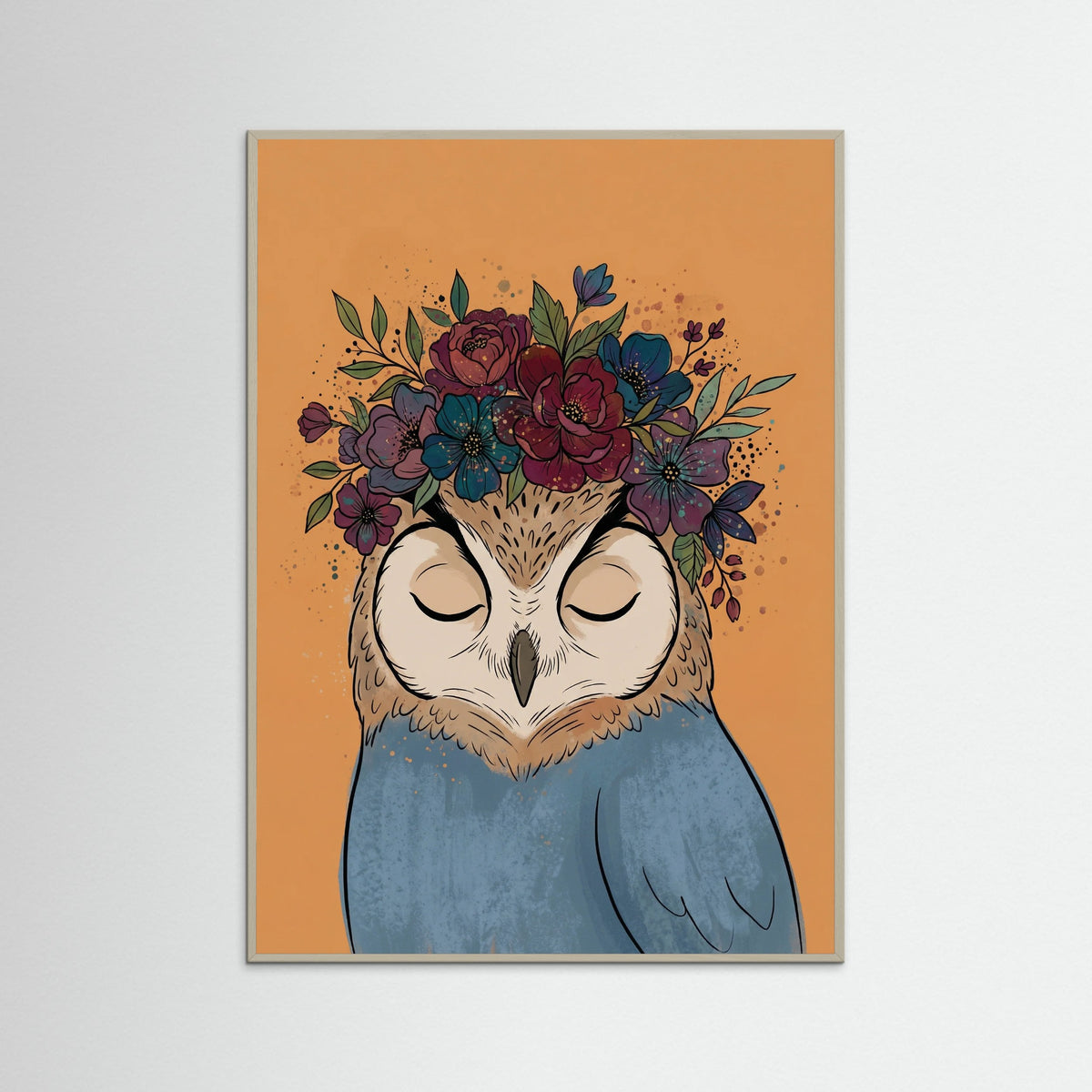 Grey Wood Floral Enigma