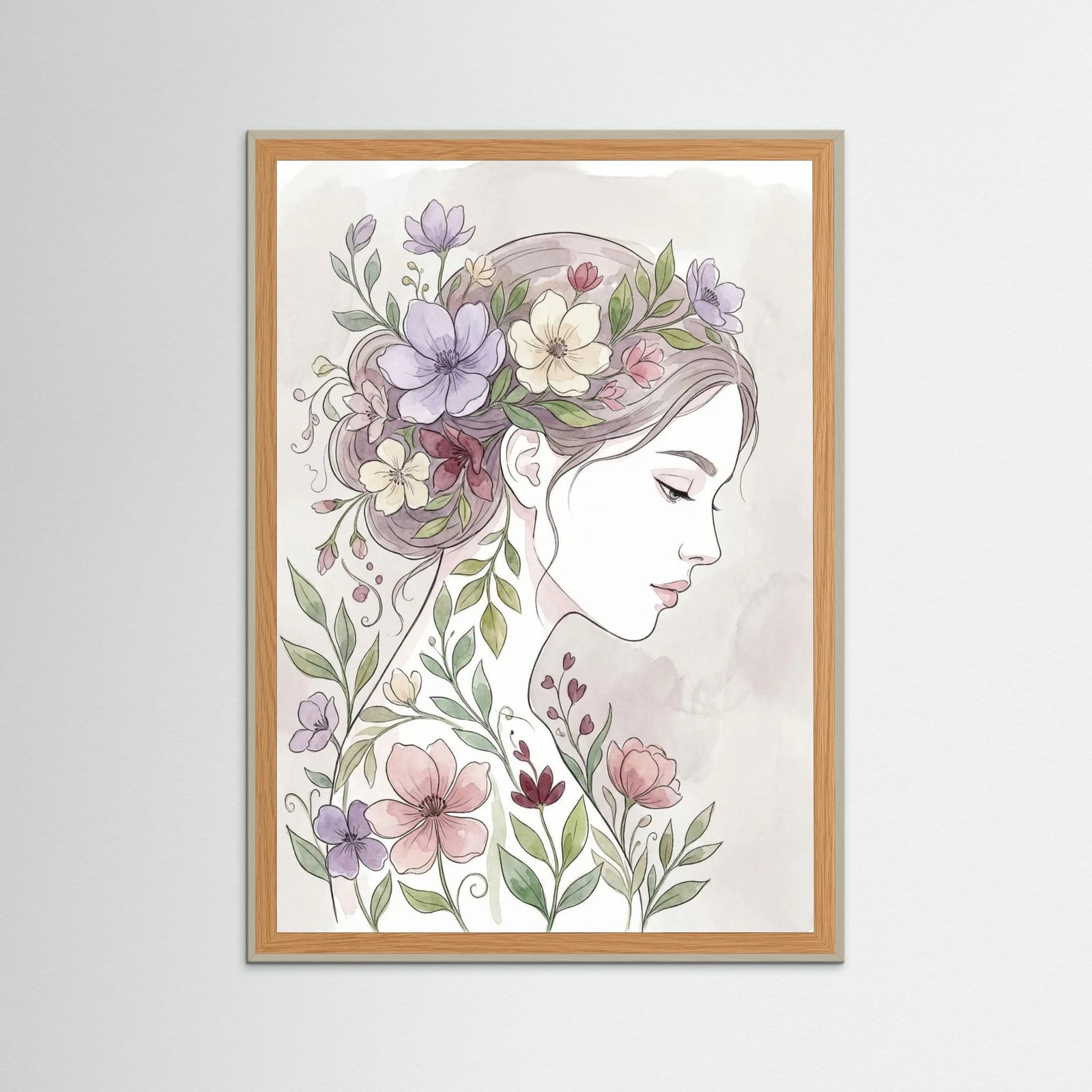 Grey Wood Floral Muse