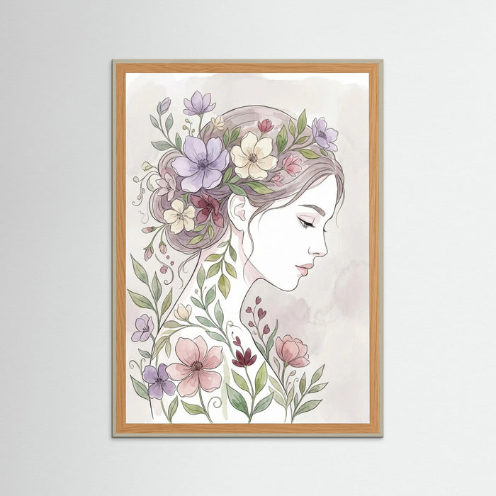 Grey Wood Floral Muse