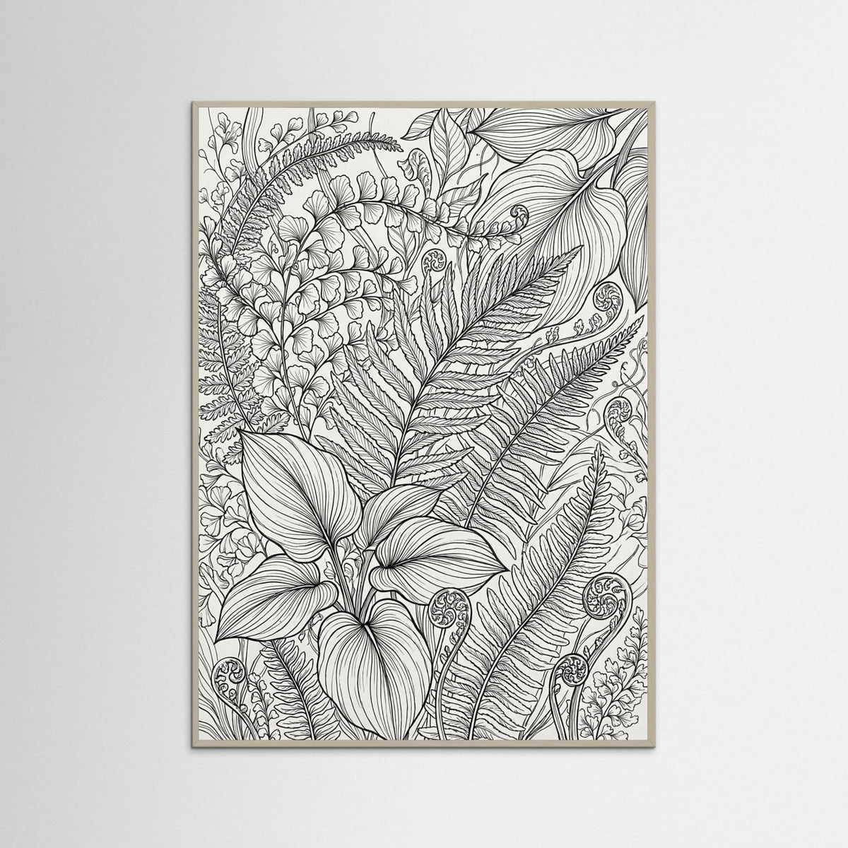 Grey Wood Floral Rhythm