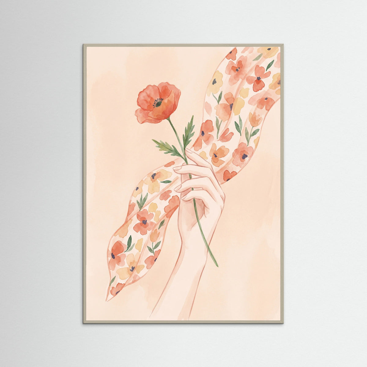 Grey Wood Floral Wanderer