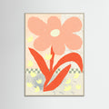 Grey Wood Flowers Composition 1 Poster