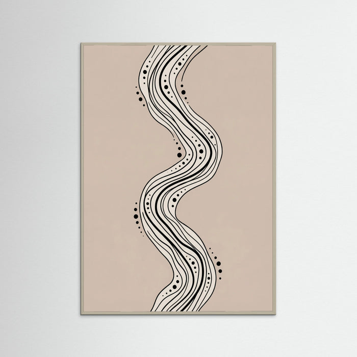 Grey Wood Flowing Connections