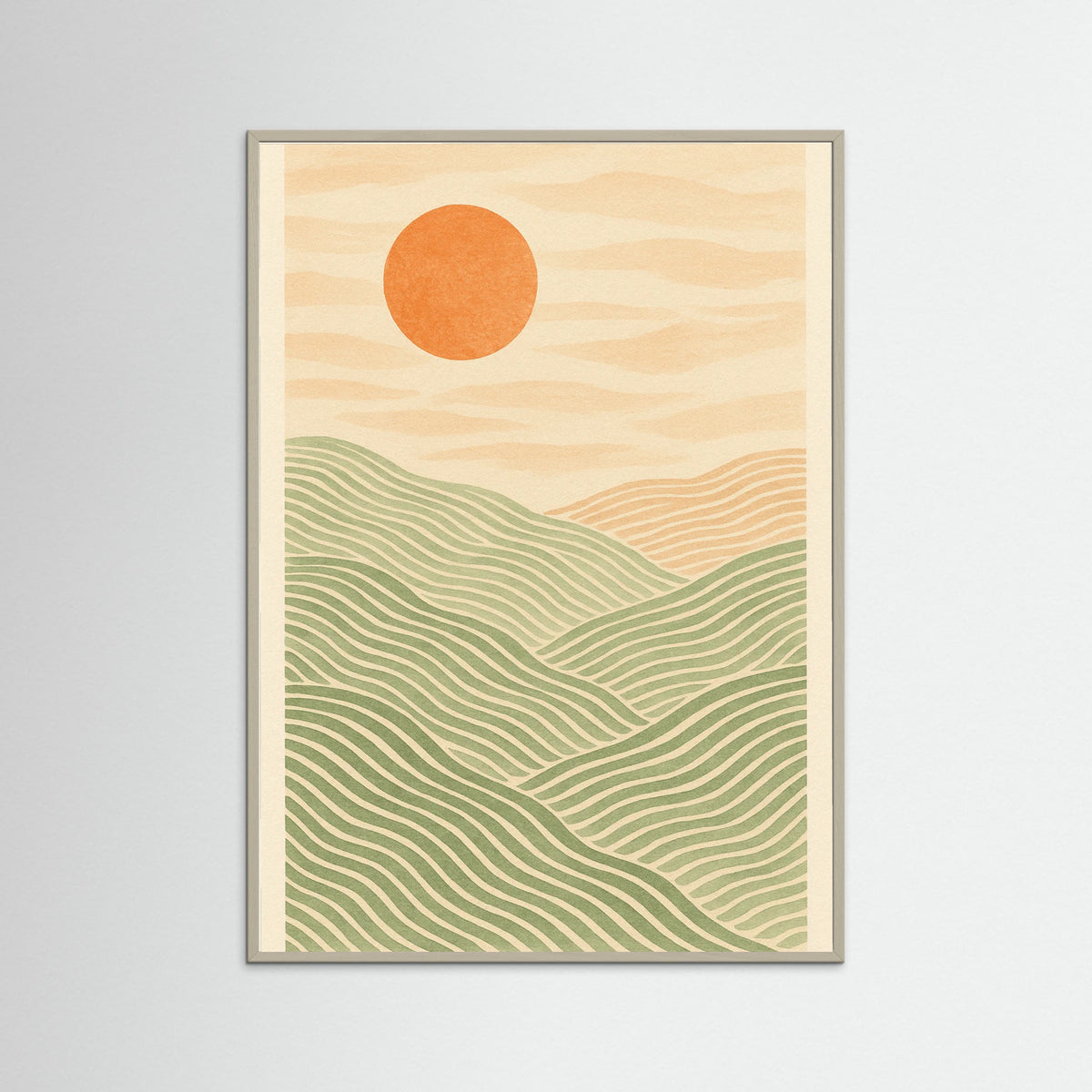 Grey Wood Flowing Contours