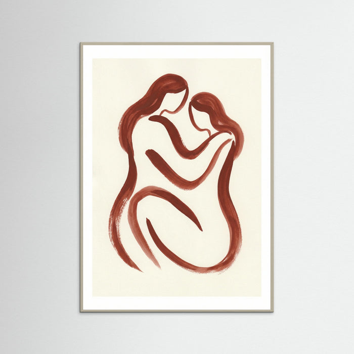 Grey Wood Flowing Red Form