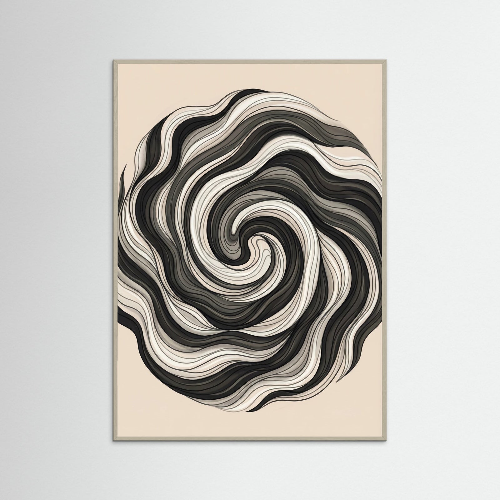 Grey Wood Flowing Strands