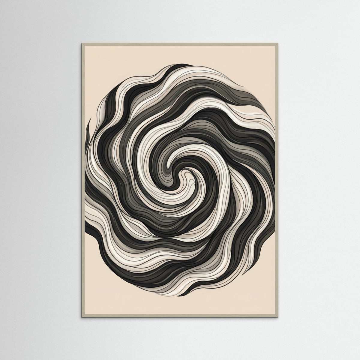 Grey Wood Flowing Strands