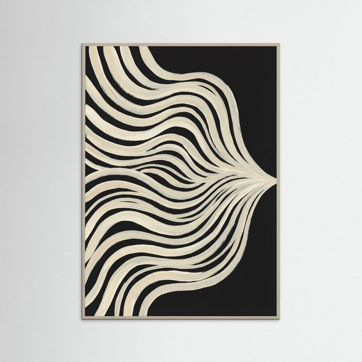 Grey Wood Fluid Contours