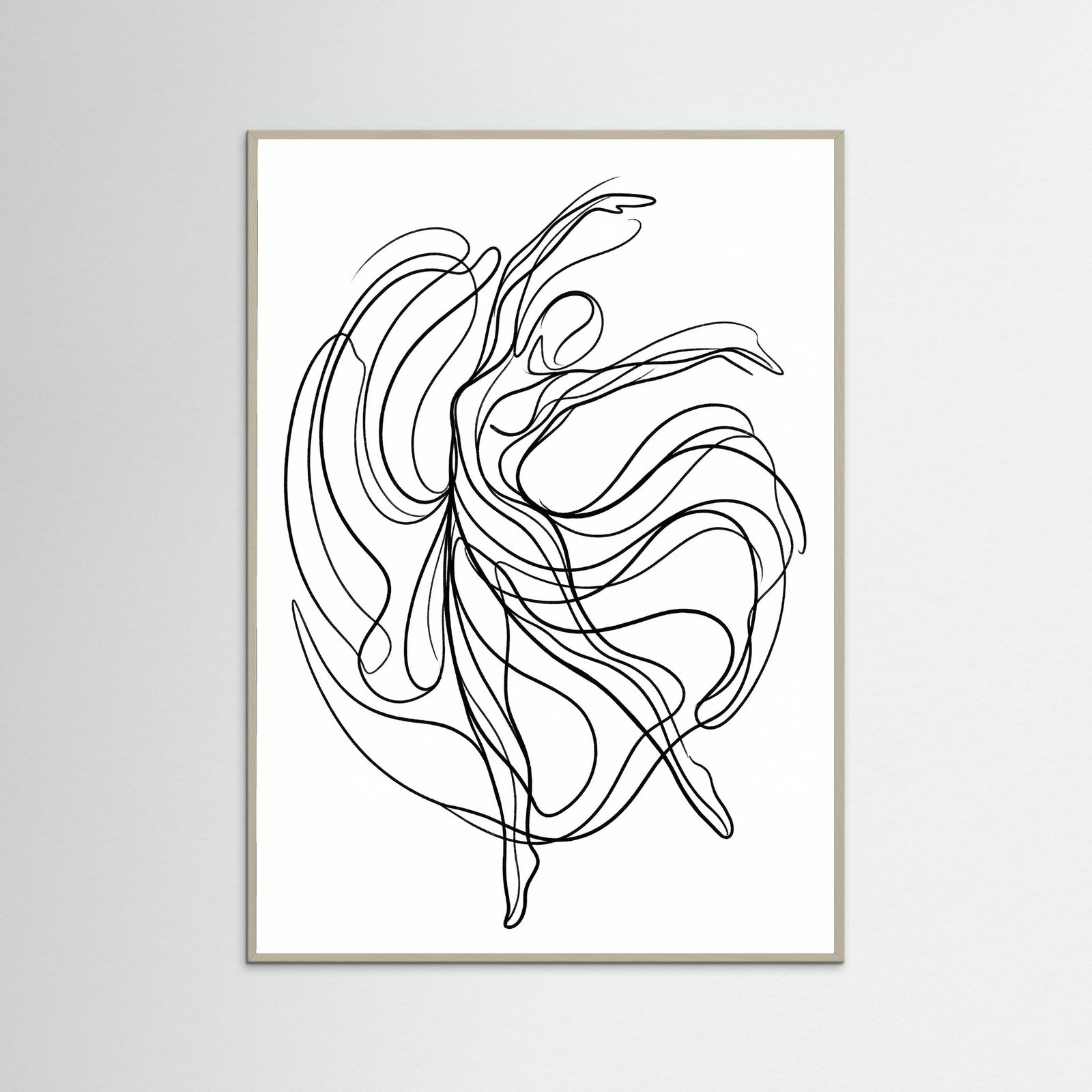 Grey Wood Fluid Embrace