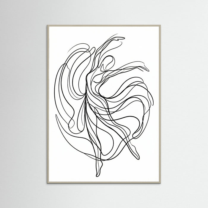 Grey Wood Fluid Embrace
