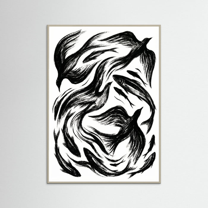 Grey Wood Fluid Expression