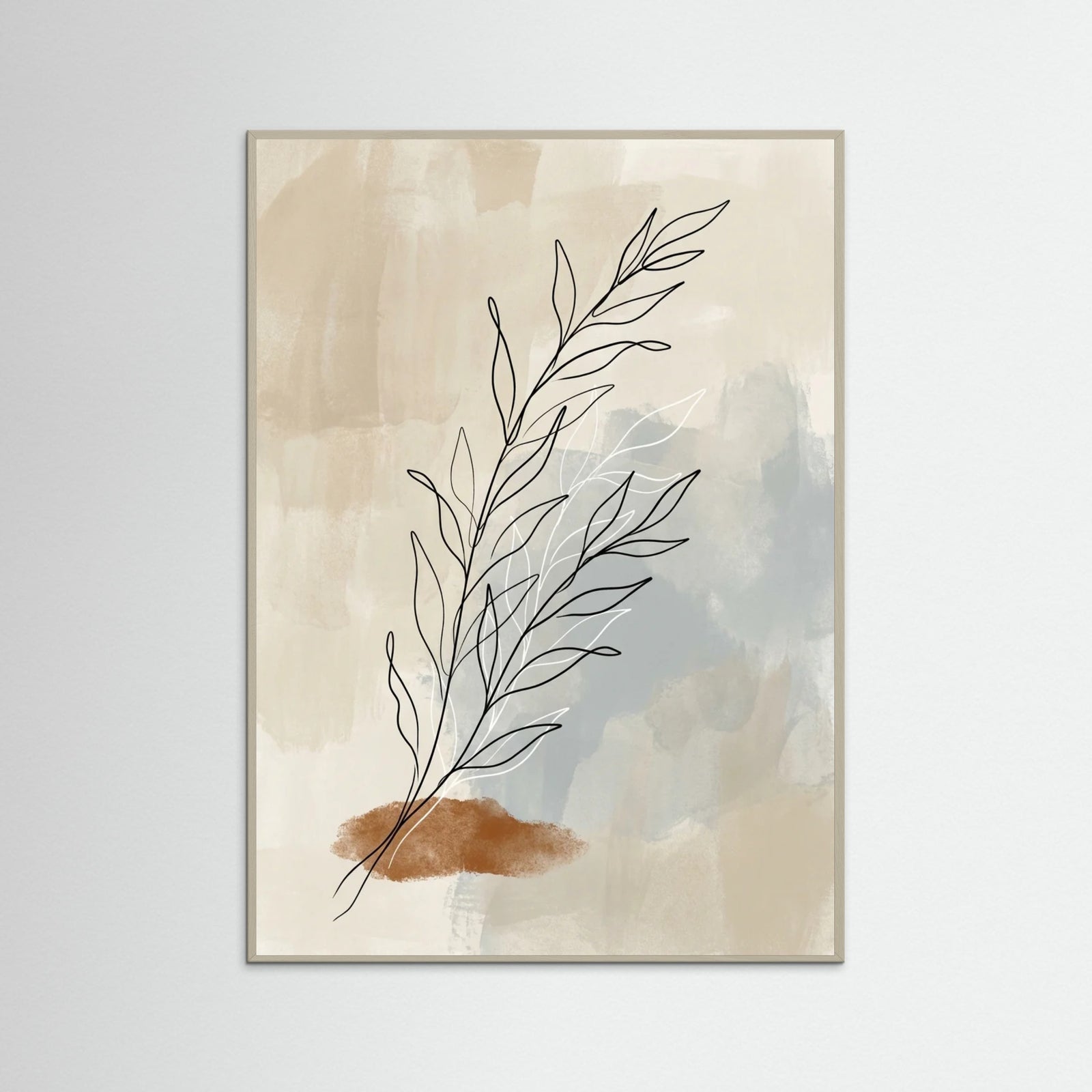 Grey Wood Fluid Form