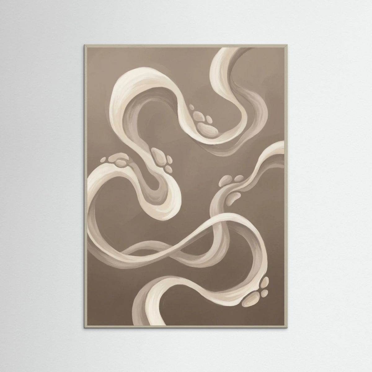 Grey Wood Fluid Forms