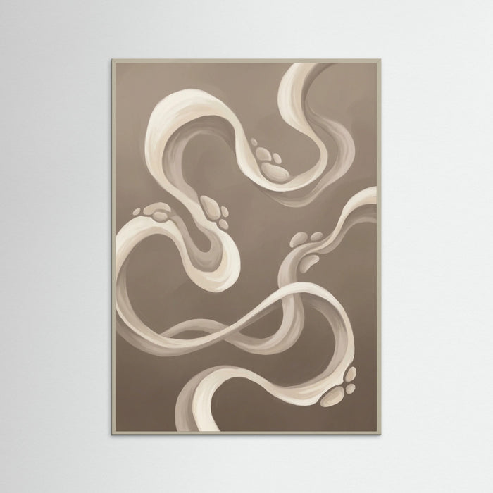 Grey Wood Fluid Forms