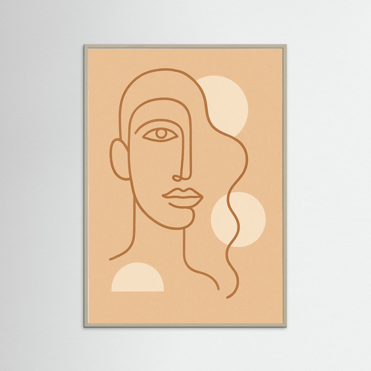 Grey Wood Fluid Silhouette
