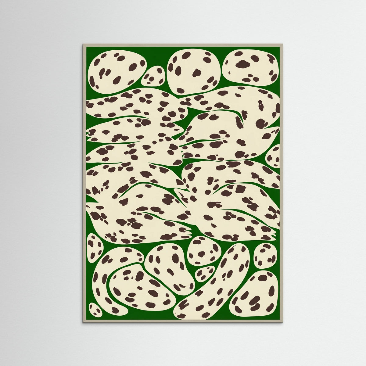 Grey Wood Fluid Spot Pattern