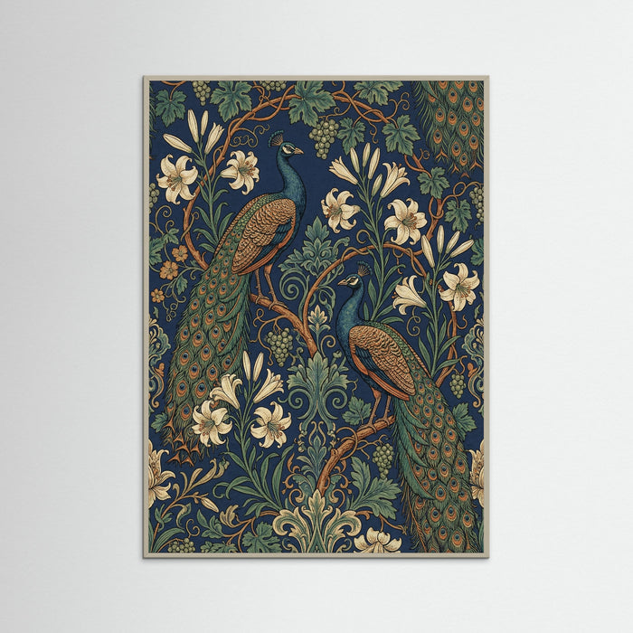 Grey Wood Forest Fauna Tapestry