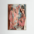 Grey Wood Fragmented Figures