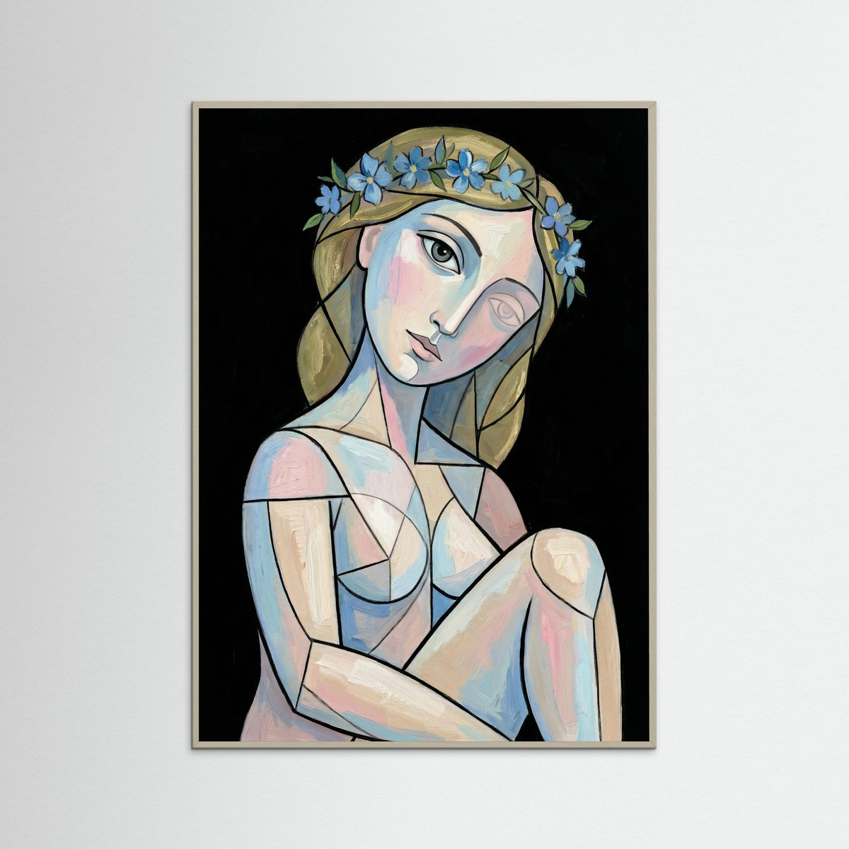 Grey Wood Garlanded Visage