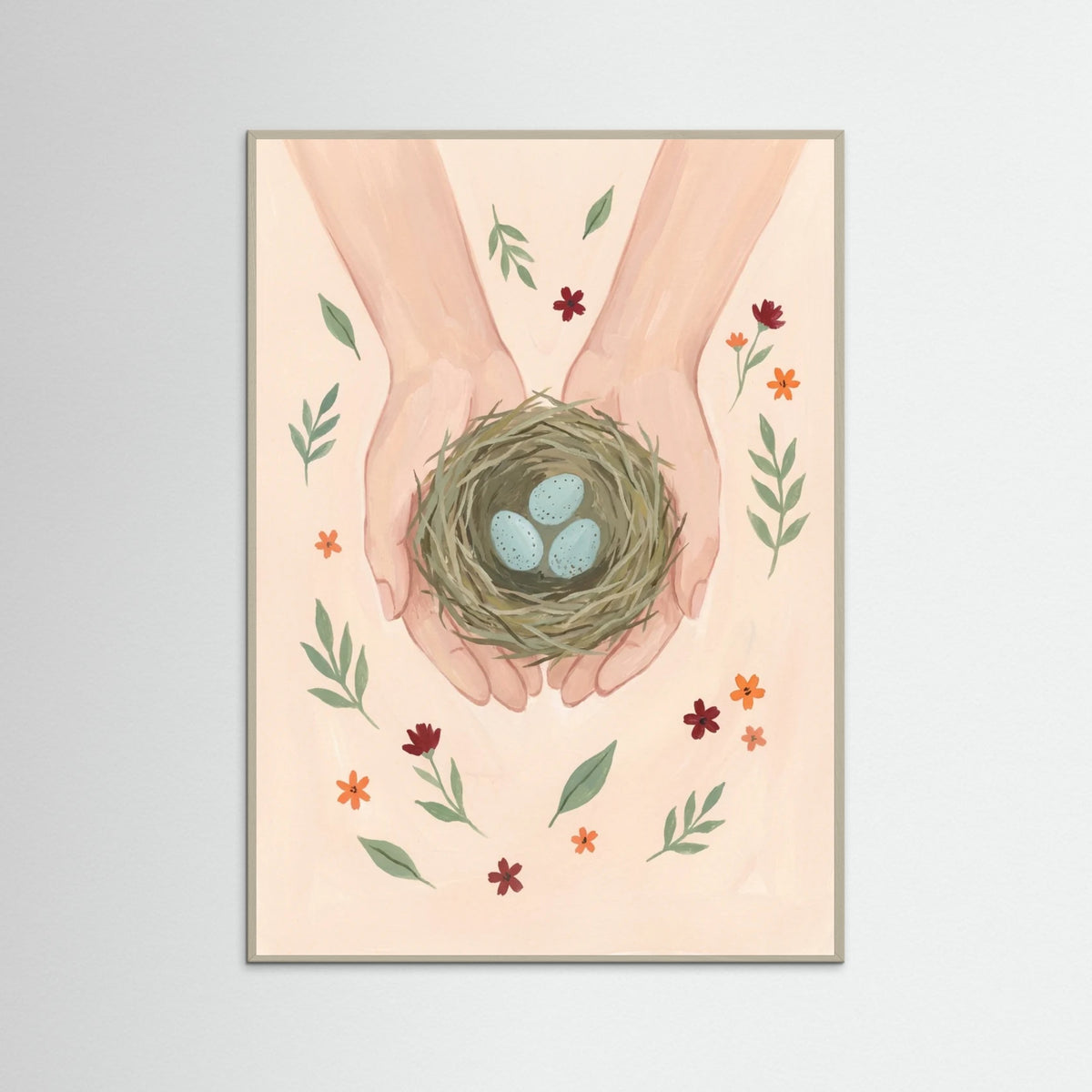 Grey Wood Gentle Blooms