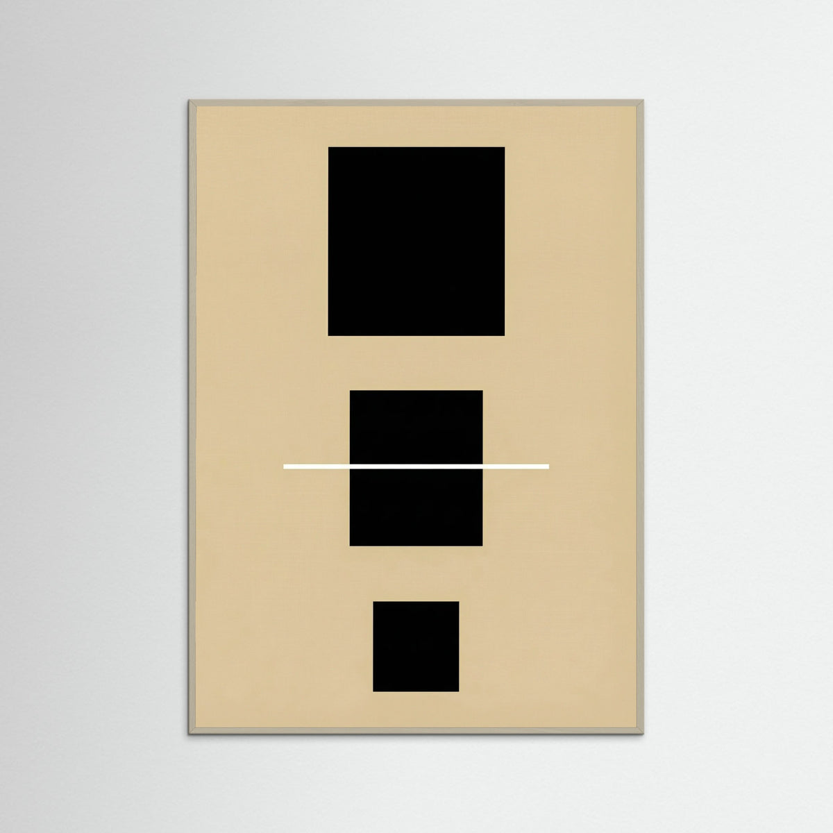 Grey Wood Geometric Balance