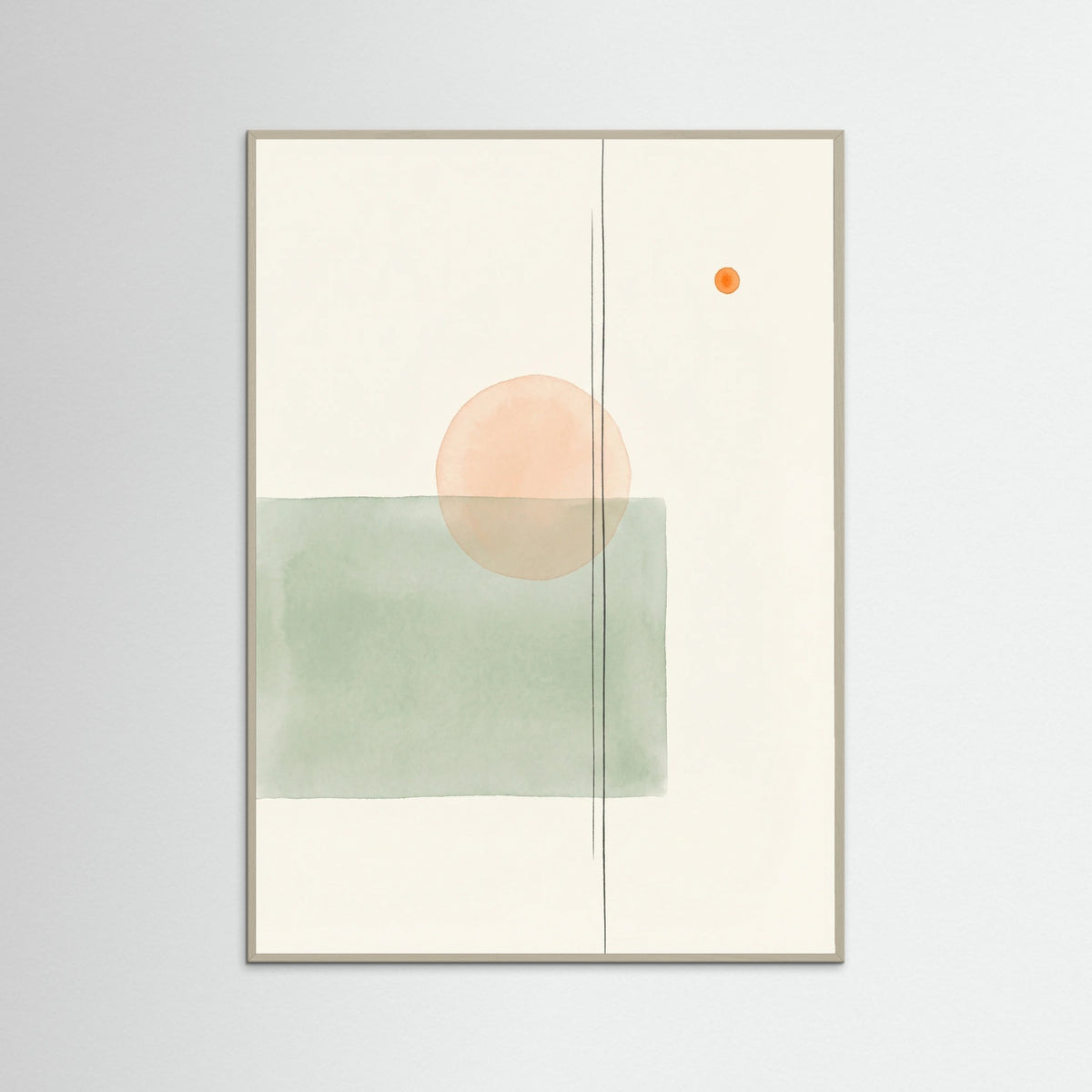 Grey Wood Geometric Balance