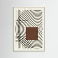 Grey Wood Geometric Harmony Beige