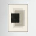 Grey Wood Geometric Layers