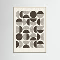 Grey Wood Geometric Rhythms