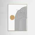 Grey Wood Geometric Stillness