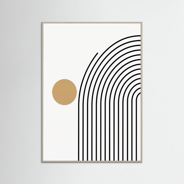 Grey Wood Geometric Stillness
