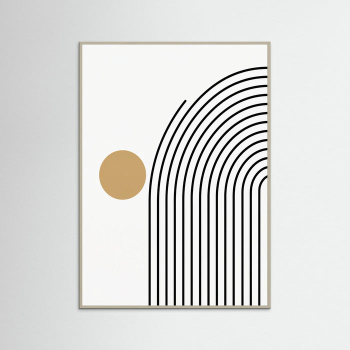 Grey Wood Geometric Stillness