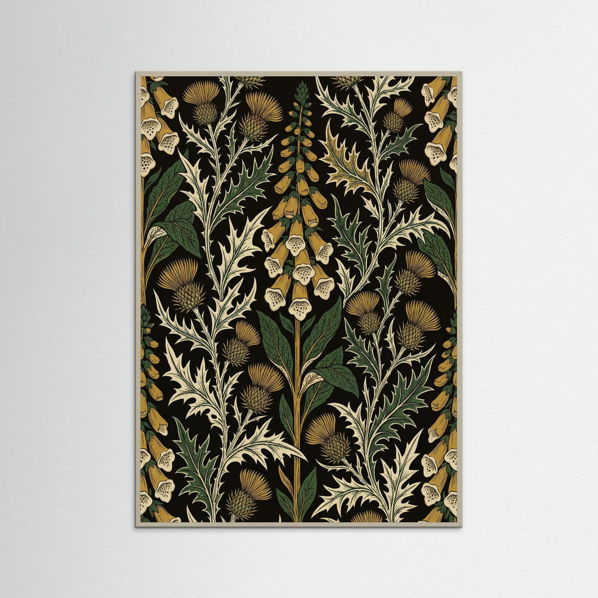 Grey Wood Golden Chrysanthemum Bloom