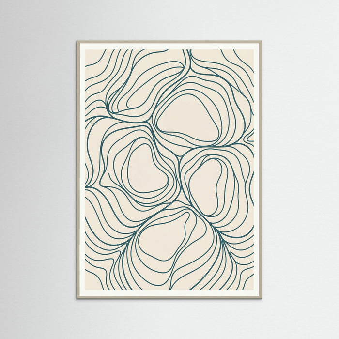 Grey Wood Golden Flow