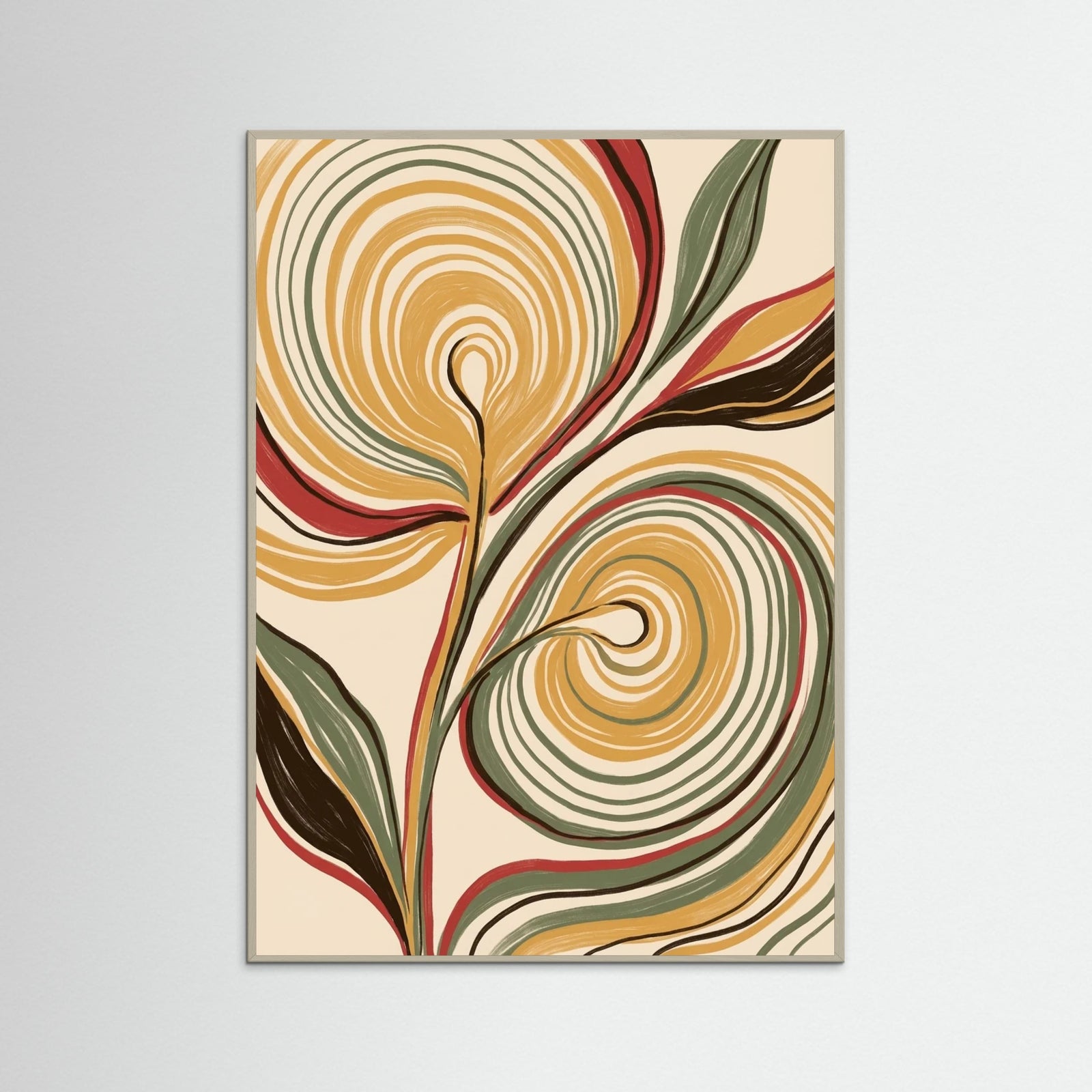 Grey Wood Golden Serenity