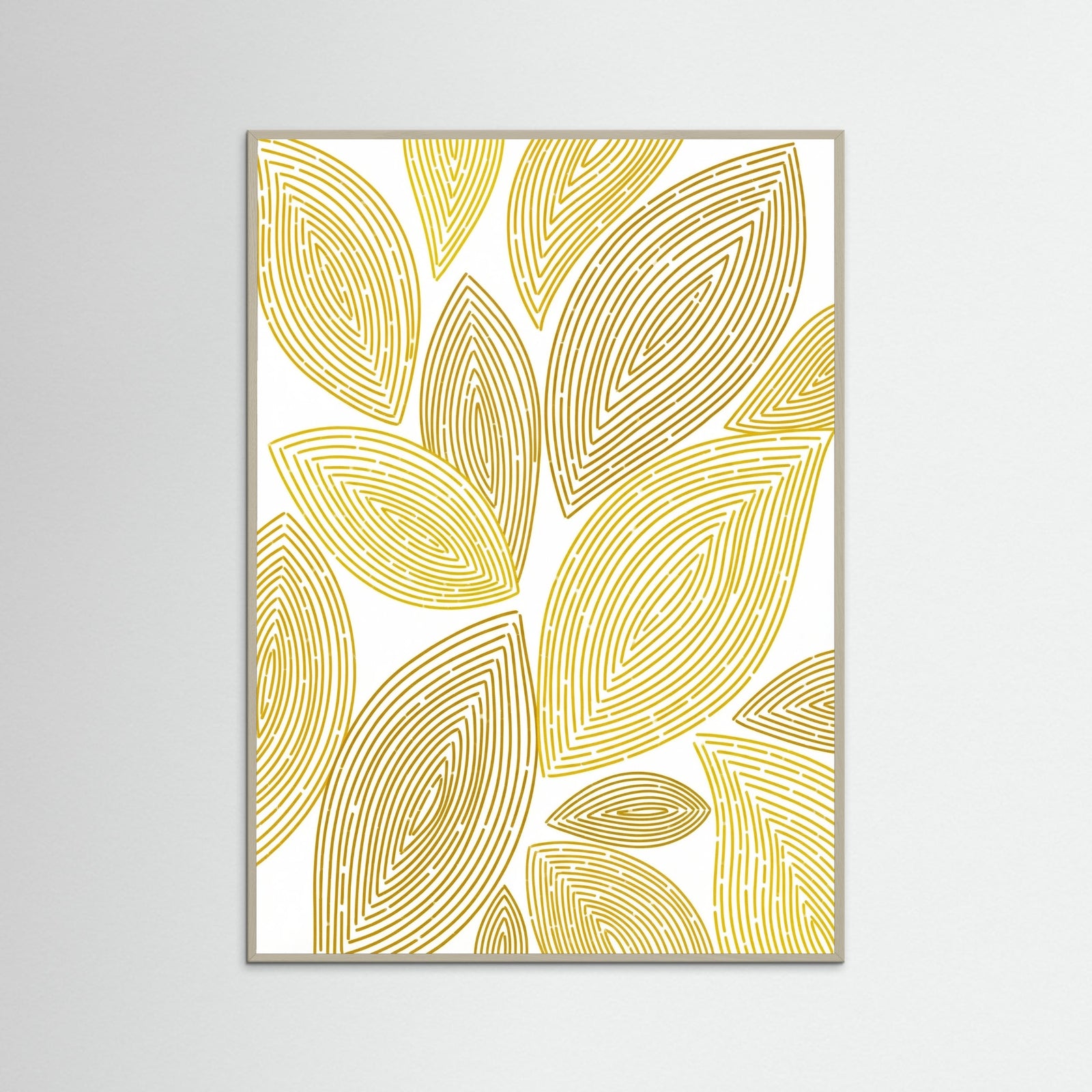 Grey Wood Golden Spirals