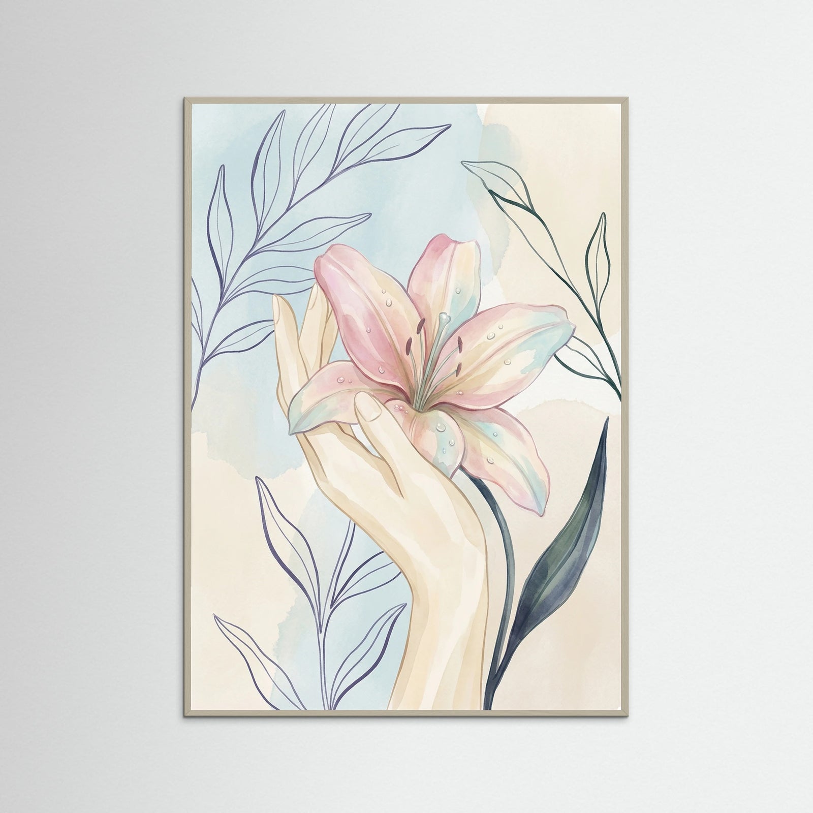 Grey Wood Graceful Bloom