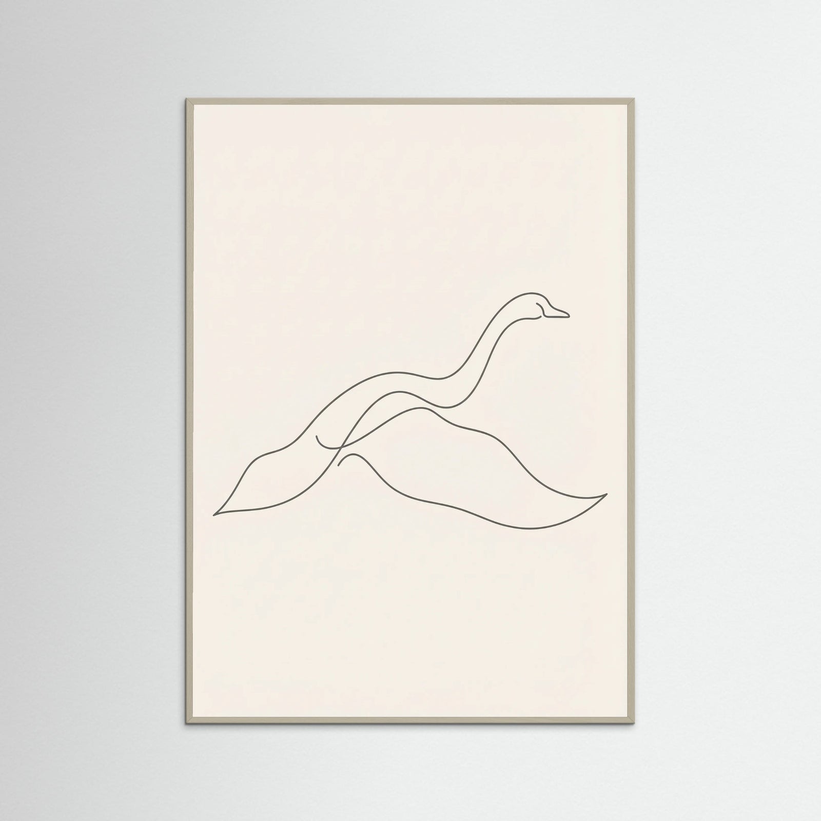 Grey Wood Graceful Line