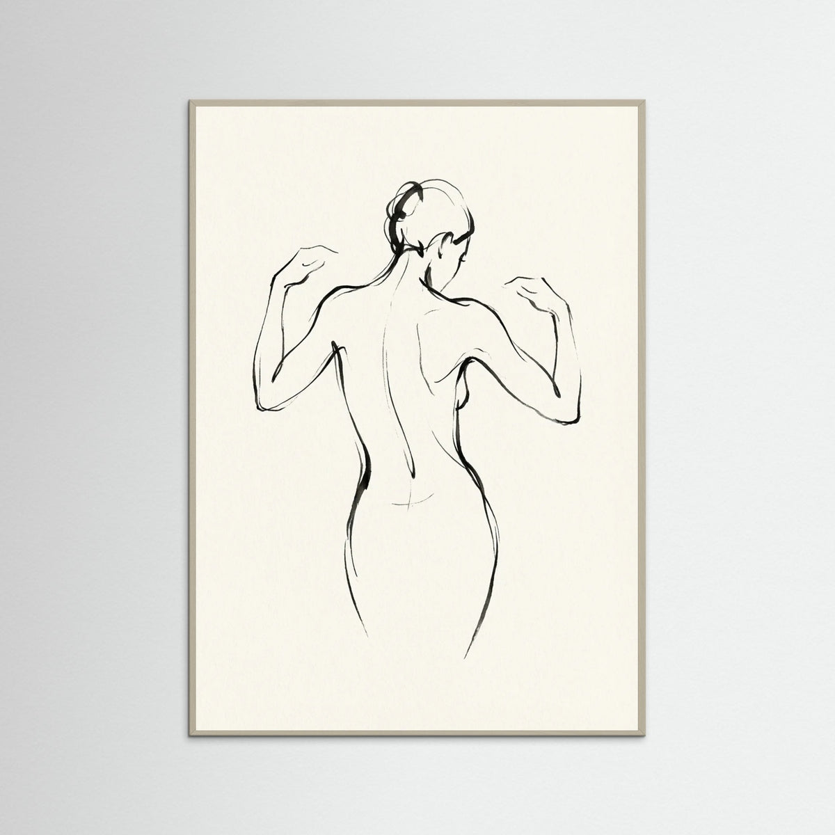 Grey Wood Graceful Pose