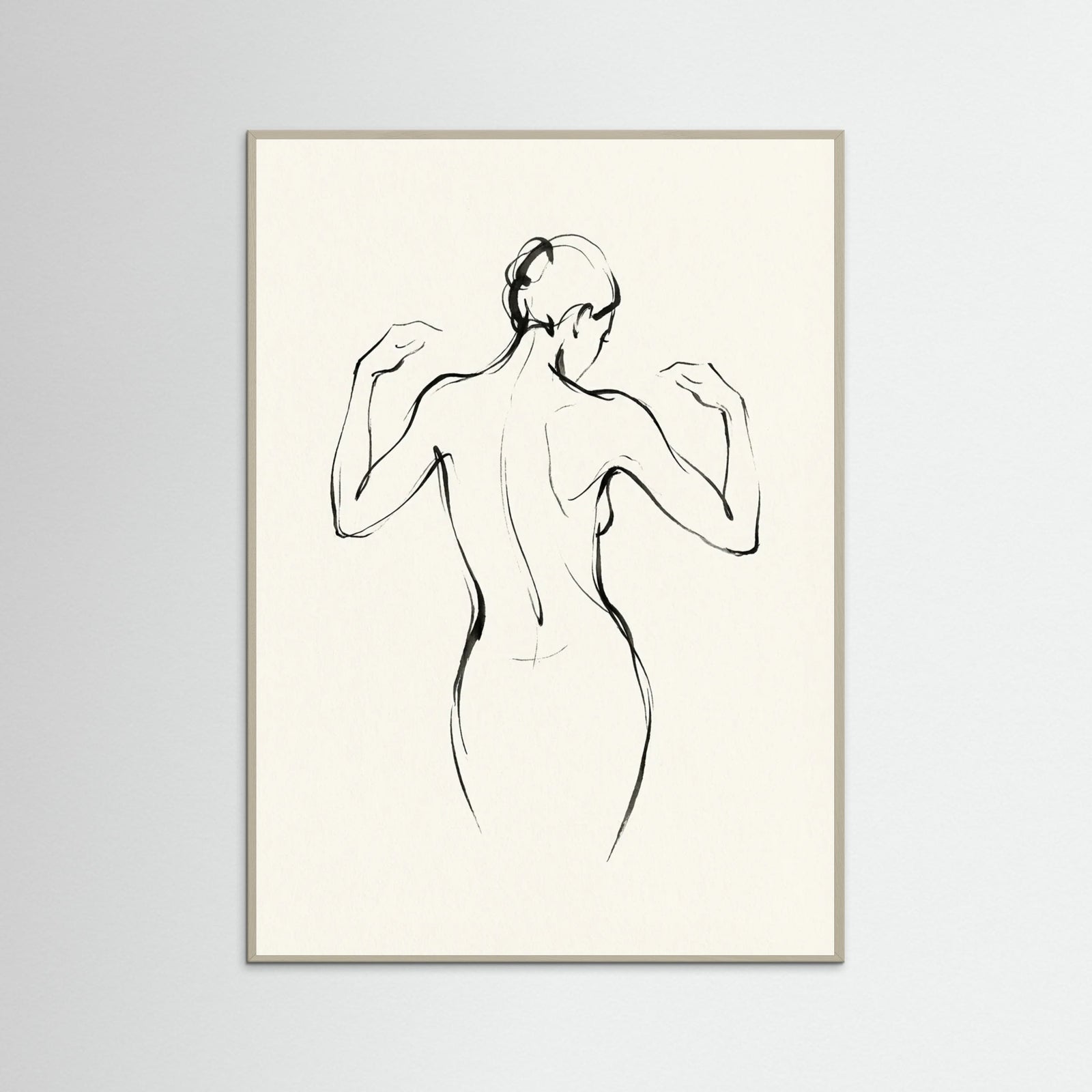 Grey Wood Graceful Pose