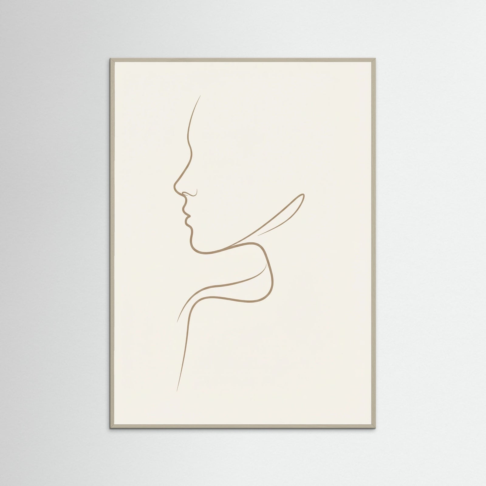 Grey Wood Graceful Silhouette